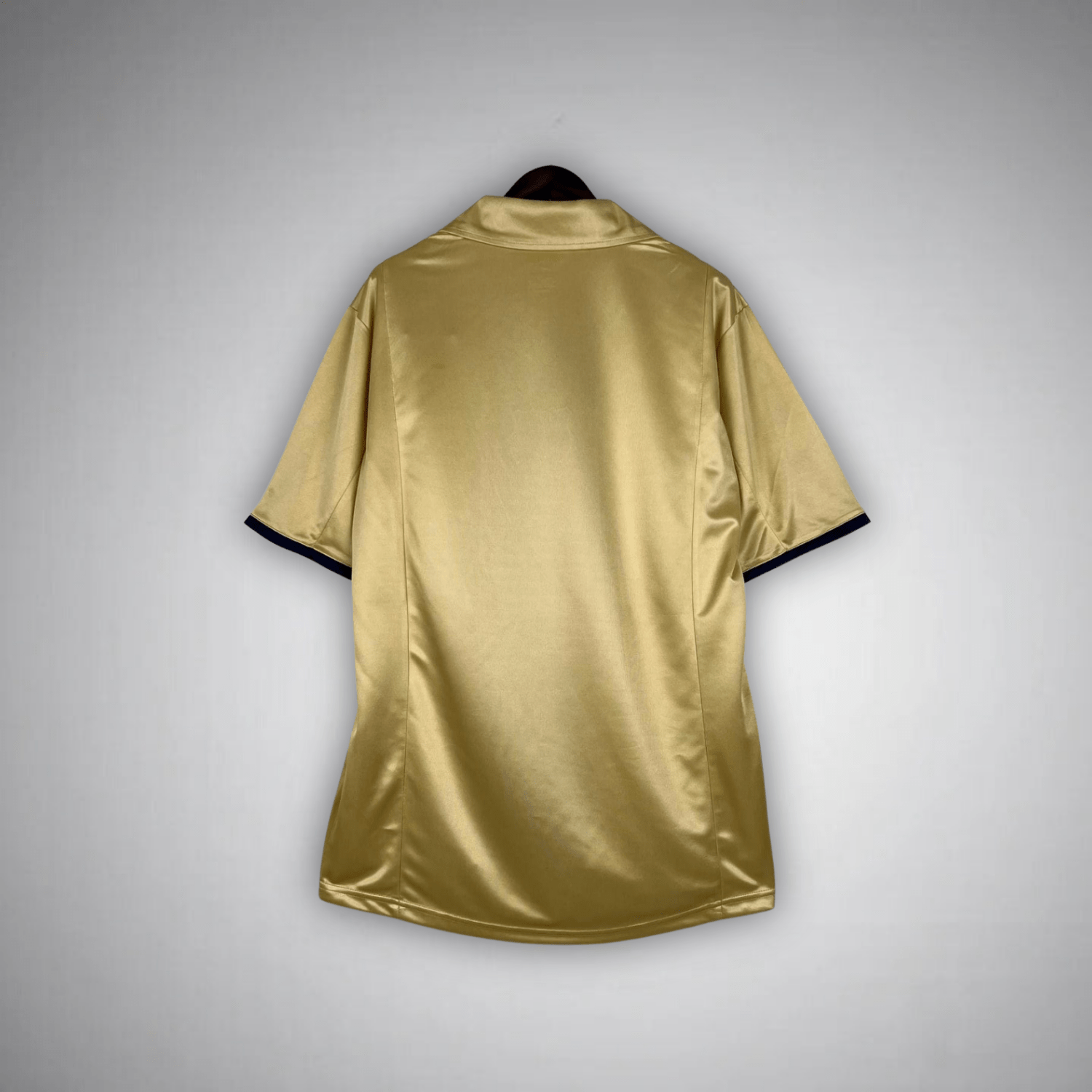 02/03 FC Barcelona Gold Away Retro Kit - Premium Quality Jersey at FootballPrestige.com