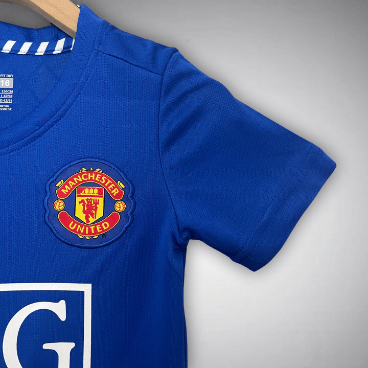 08/09 Manchester United Away Kids Size Kit - Premium Quality Jersey at FootballPrestige.com