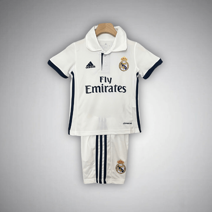 16/17 Real Madrid Home Kids Size Kit - Premium Quality Jersey at FootballPrestige.com