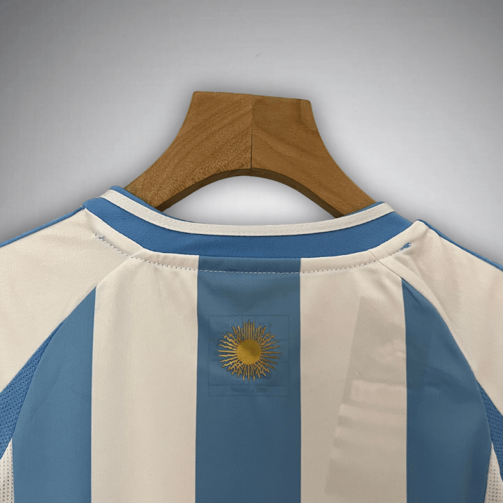 2024 Argentina Home Kids Size Kit - Premium Quality Jersey at FootballPrestige.com