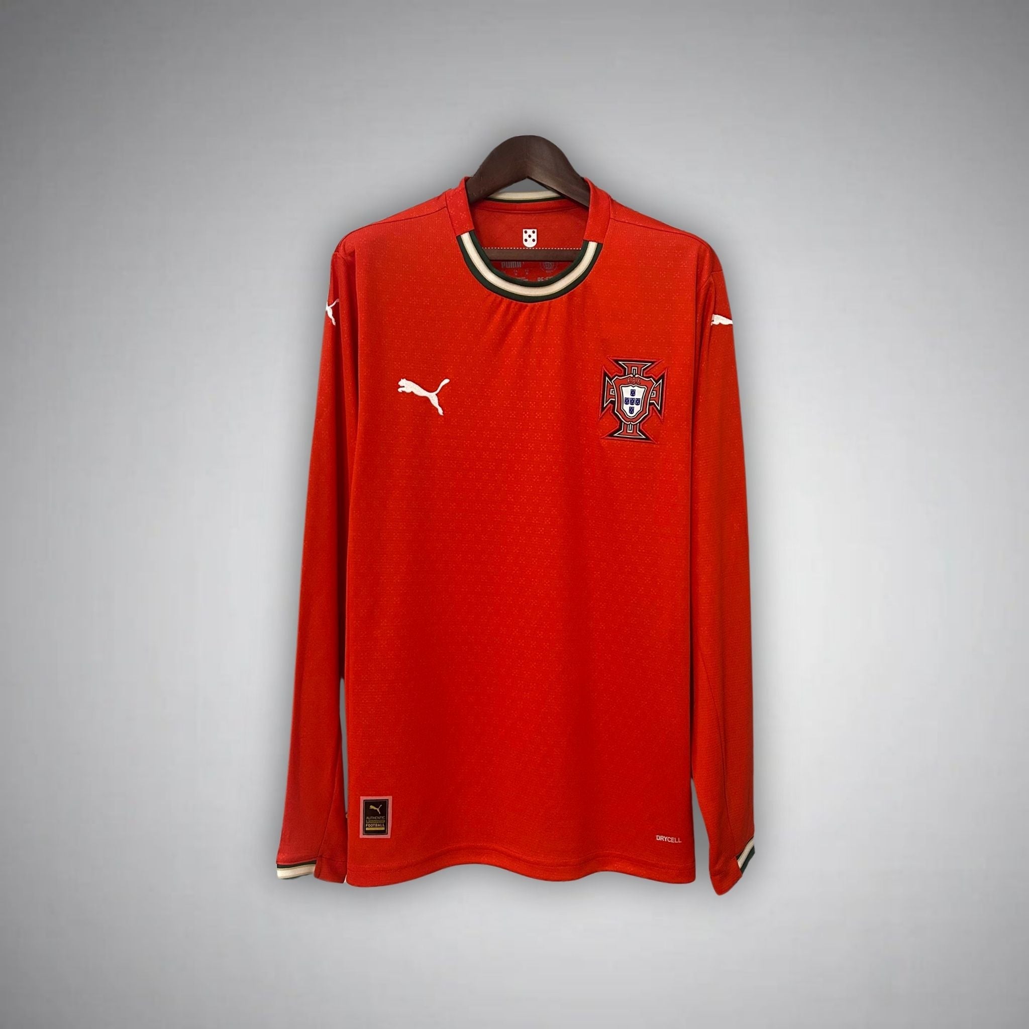 2025 Portugal Home Long Sleeve Kit - Premium Quality Jersey at FootballPrestige.com