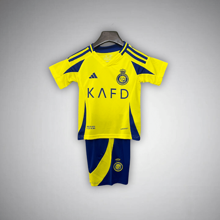 24/25 Al - Nassr Home Kids Size Kit - Premium Quality Jersey at FootballPrestige.com