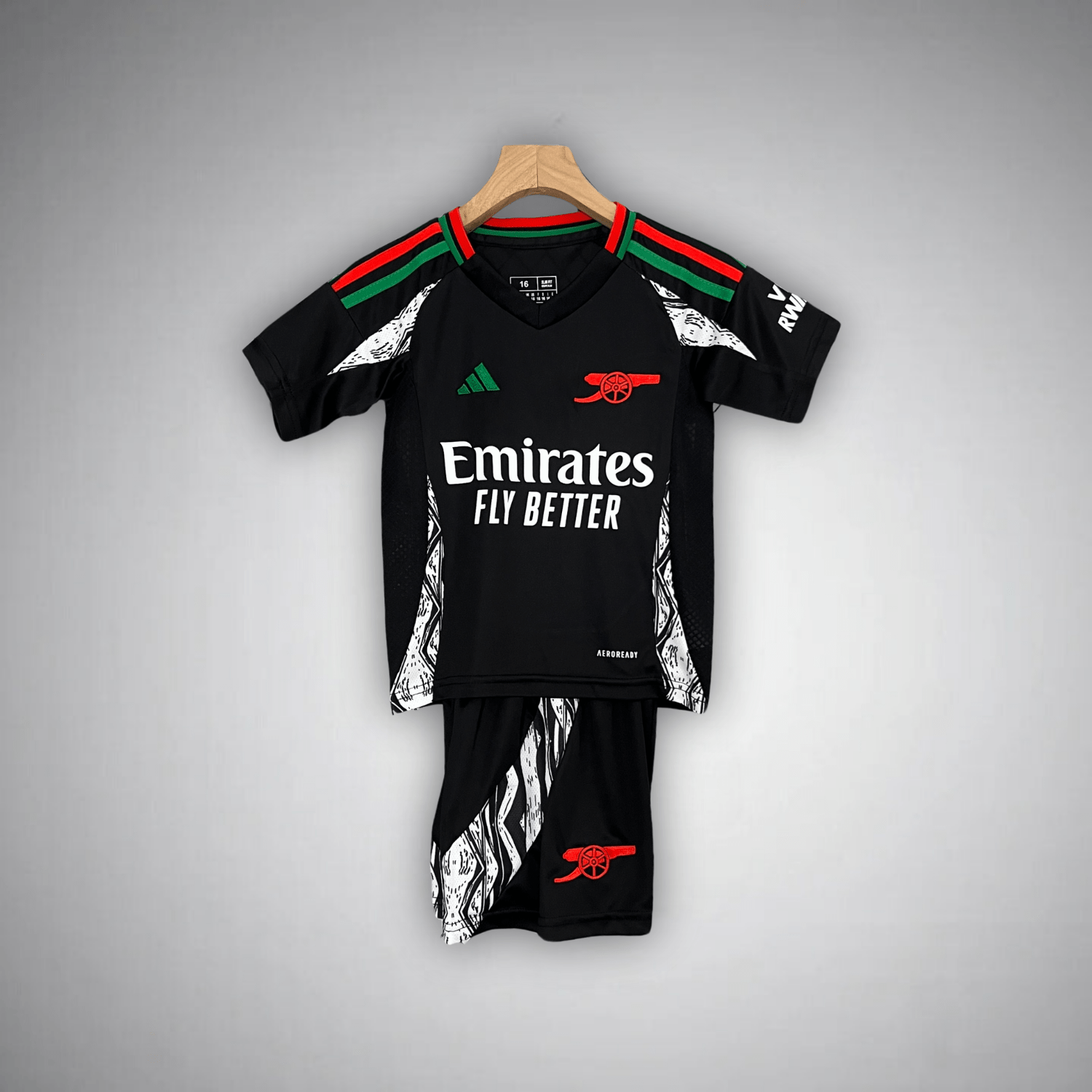 24/25 Arsenal Away Kids Size Kit - Premium Quality Jersey at FootballPrestige.com