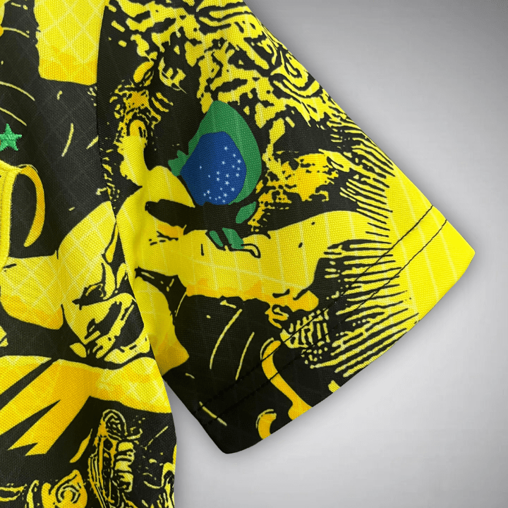 24/25 Brazil "Jesus" Premium Kids Size Yellow Kit - Premium Quality Jersey at FootballPrestige.com