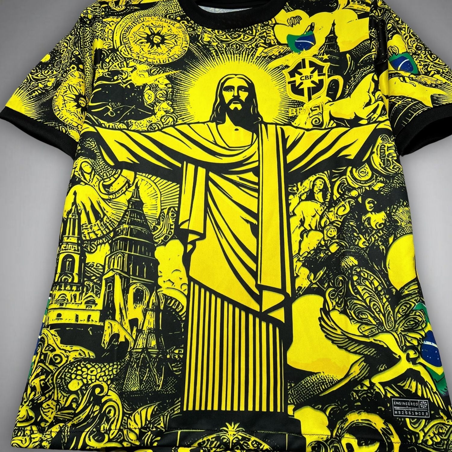 24/25 Brazil "Jesus" Premium Yellow Kit - Premium Quality Jersey at FootballPrestige.com