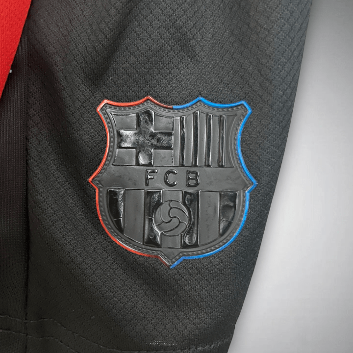 24/25 FC Barcelona Away Kids Size Kit - Premium Quality Jersey at FootballPrestige.com