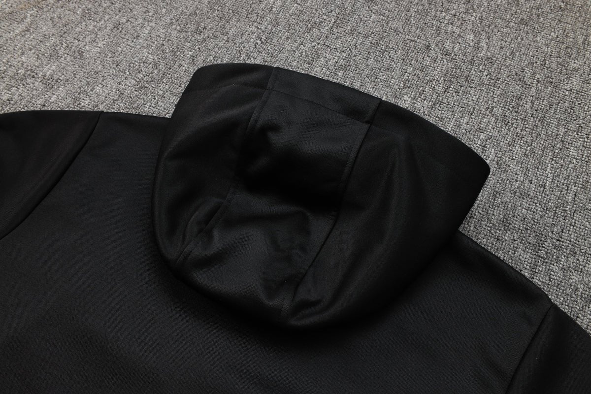 24/25 FC Barcelona Black Premium Tracksuit - Premium Quality Jersey at FootballPrestige.com