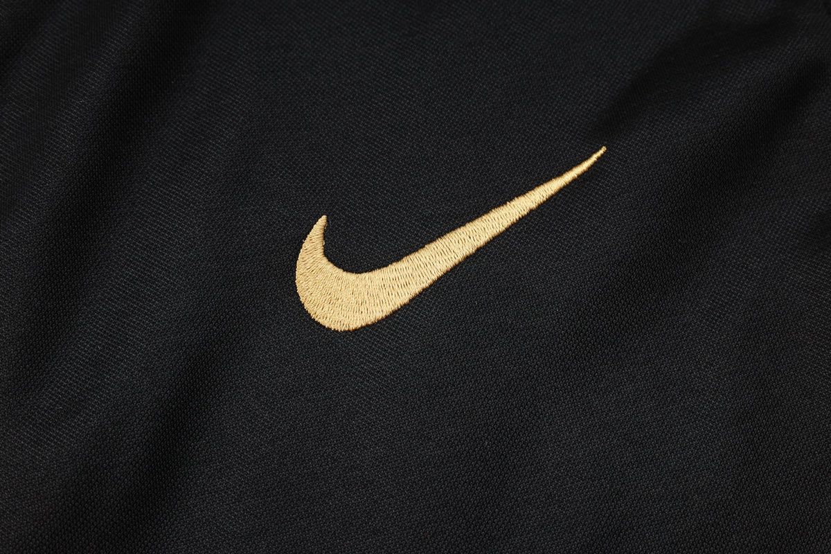 24/25 FC Barcelona Black Premium Tracksuit - Premium Quality Jersey at FootballPrestige.com