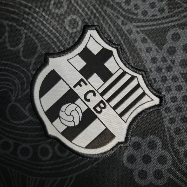 24/25 FC Barcelona "Noir Fleur" Premium Kit - Premium Quality Jersey at FootballPrestige.com