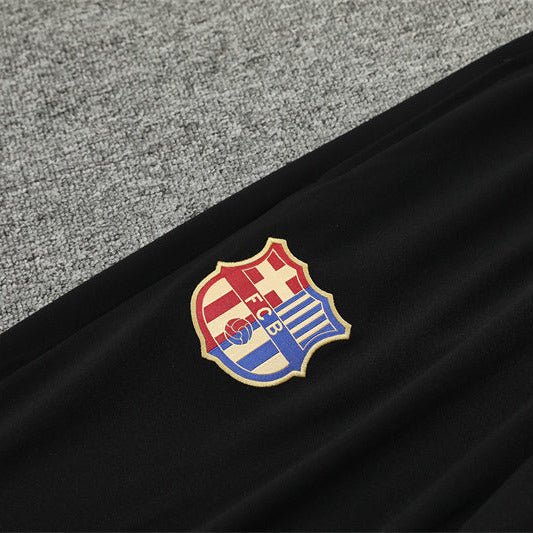 24/25 FC Barcelona Training Kids Size Gold Tracksuit - Premium Quality Jersey at FootballPrestige.com