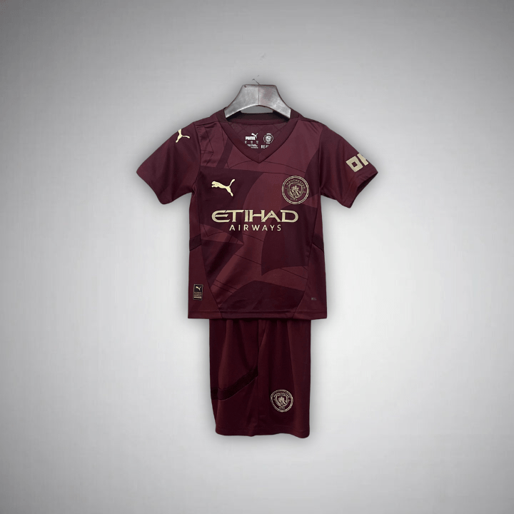 24/25 Manchester City Third Kids Size Kit - Premium Quality Jersey at FootballPrestige.com