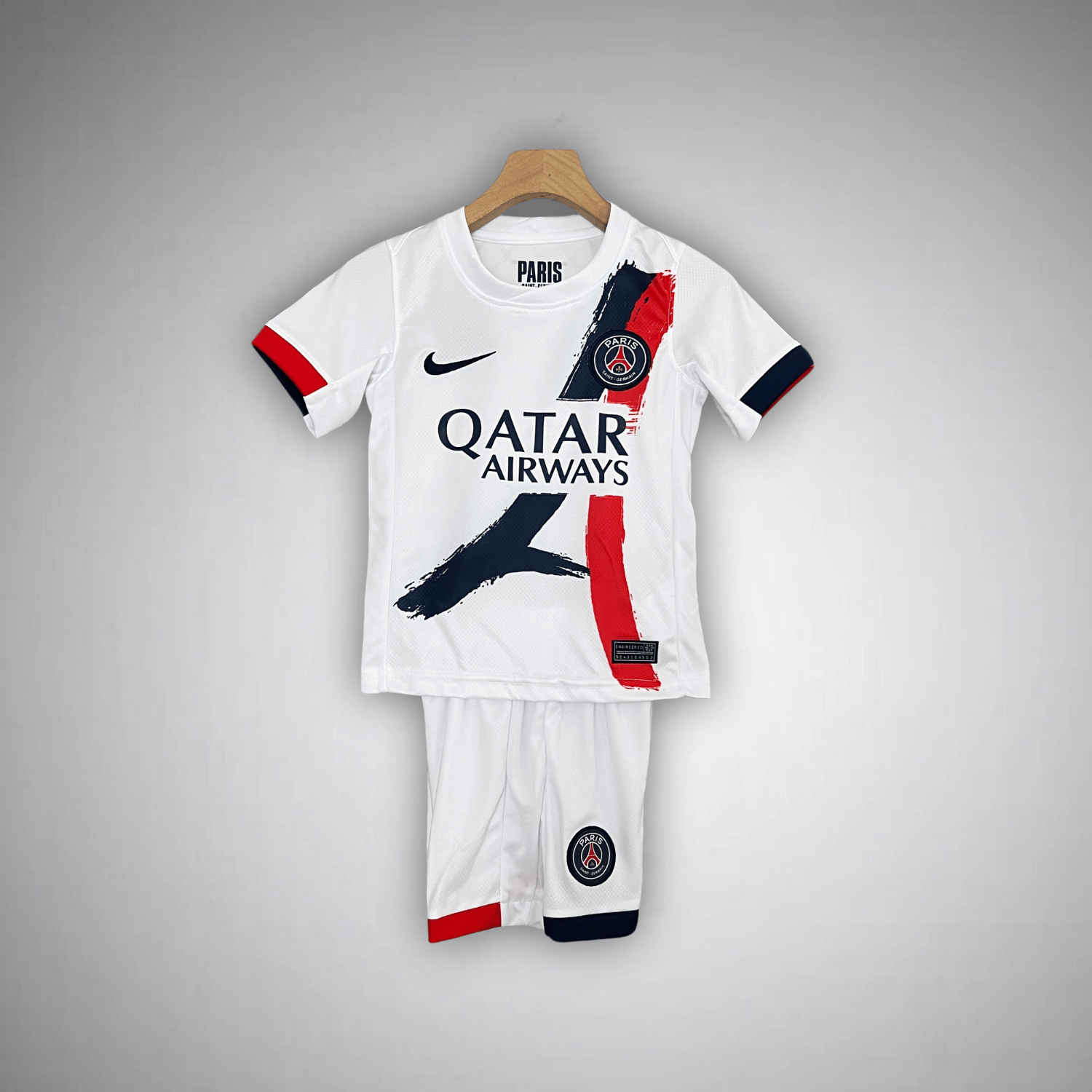 24/25 PSG Away Kids Size Kit - Premium Quality Jersey at FootballPrestige.com
