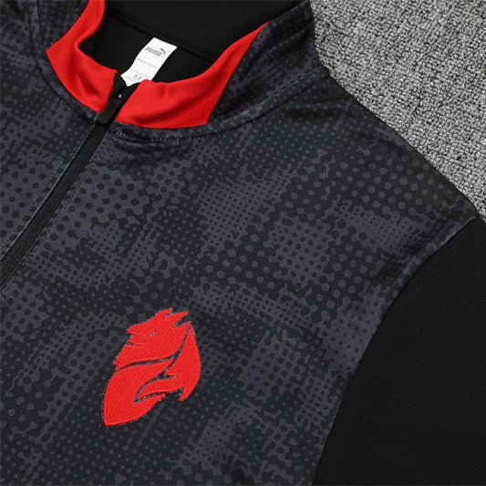 25/26 AC Milan Training 1/4 - Zip Kids Size Tracksuit - Premium Quality Jersey at FootballPrestige.com