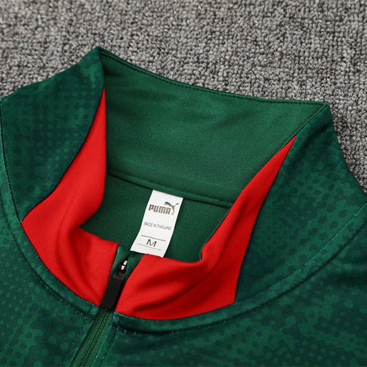 25/26 AC Milan Training Green Kids Size Tracksuit - Premium Quality Jersey at FootballPrestige.com