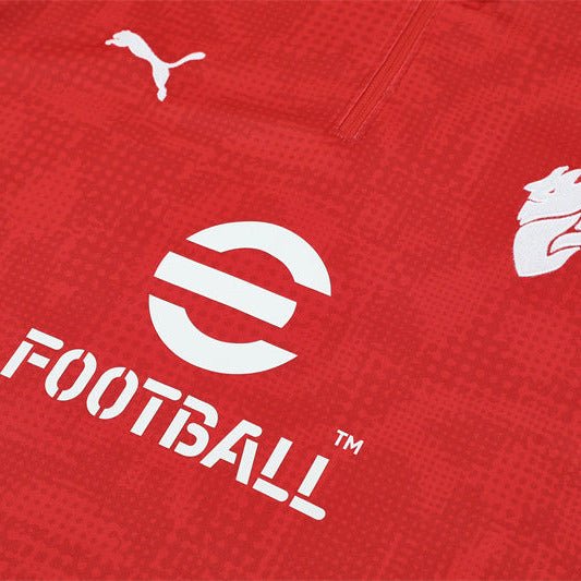 25/26 AC Milan Training Red Kids Size Tracksuit - Premium Quality Jersey at FootballPrestige.com