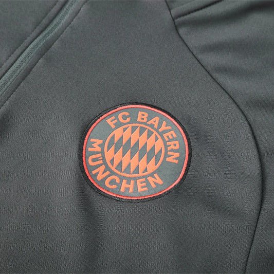 25/26 Bayern München Training Grey Kids Size Tracksuit - Premium Quality Jersey at FootballPrestige.com