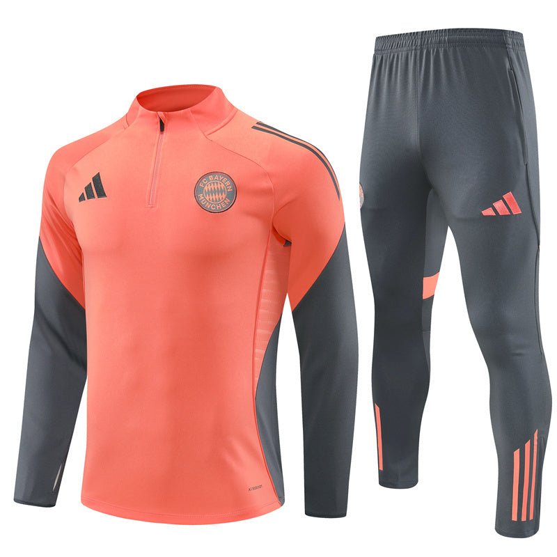 25/26 Bayern München Training Orange Kids Size Tracksuit - Premium Quality Jersey at FootballPrestige.com