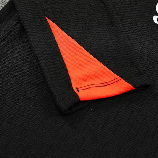 25/26 Brazil Training Black Kids Size Tracksuit - Premium Quality Jersey at FootballPrestige.com