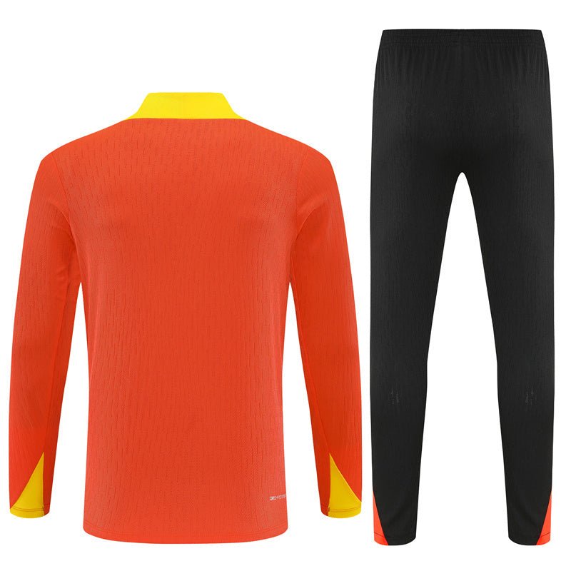 25/26 Brazil Training Orange Kids Size Tracksuit - Premium Quality Jersey at FootballPrestige.com