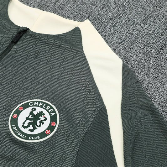 25/26 Chelsea x Nike Grey Strike Drill Kids Size Tracksuit - Premium Quality Jersey at FootballPrestige.com