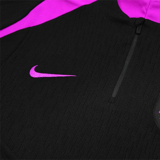 25/26 England Training Black Kids Size Tracksuit - Premium Quality Jersey at FootballPrestige.com