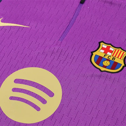 25/26 FC Barcelona Half Zip Training Purple/Blue Kids Size Tracksuit - Premium Quality Jersey at FootballPrestige.com