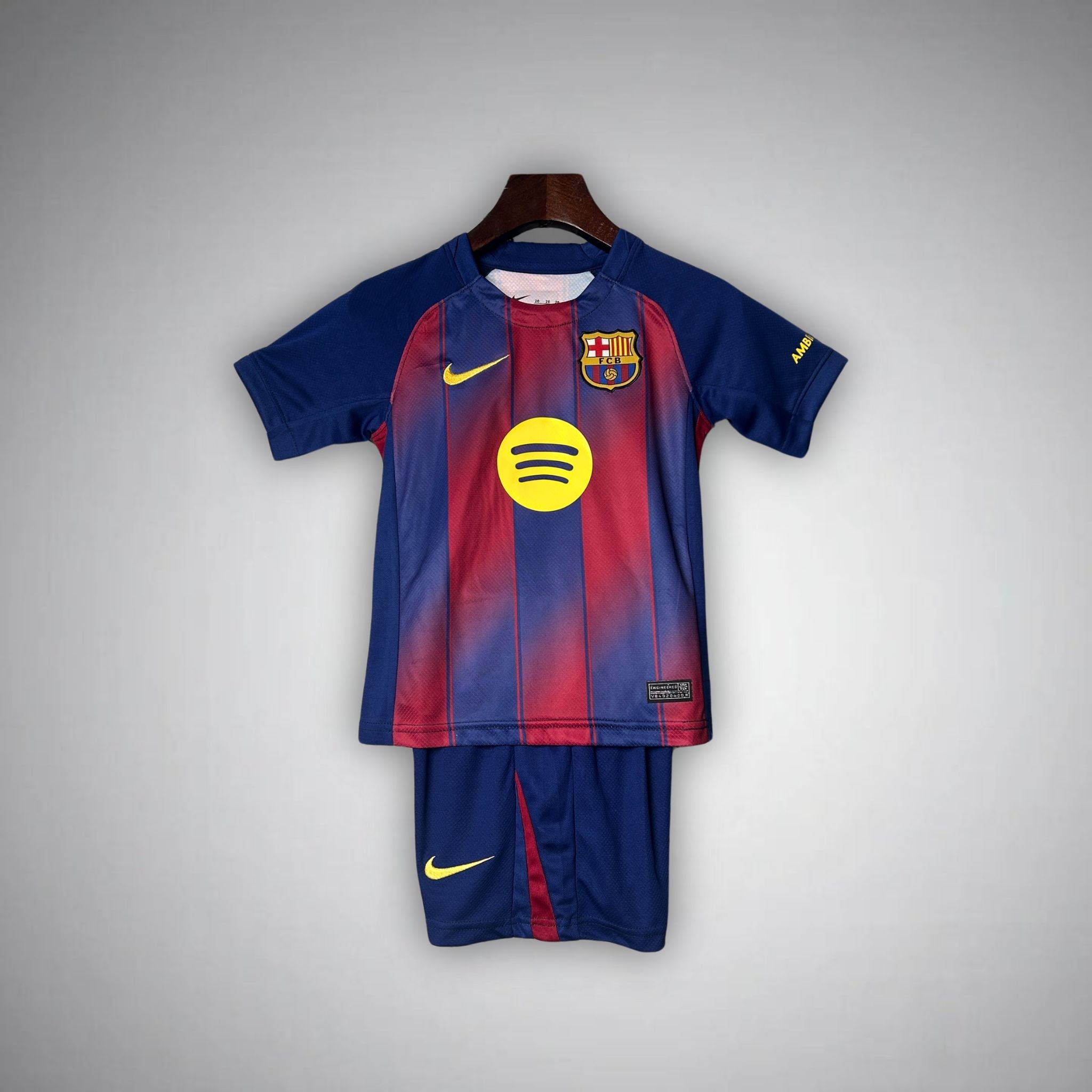 25/26 FC Barcelona Home Kids Size Kit - Premium Quality Jersey at FootballPrestige.com