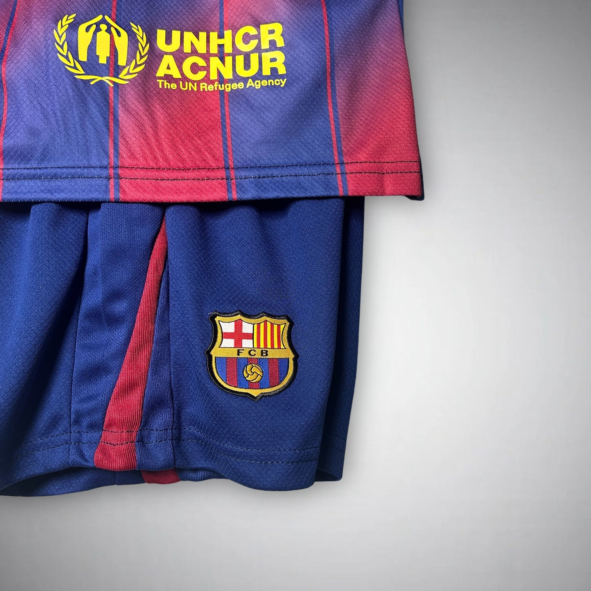 25/26 FC Barcelona Home Kids Size Kit - Premium Quality Jersey at FootballPrestige.com