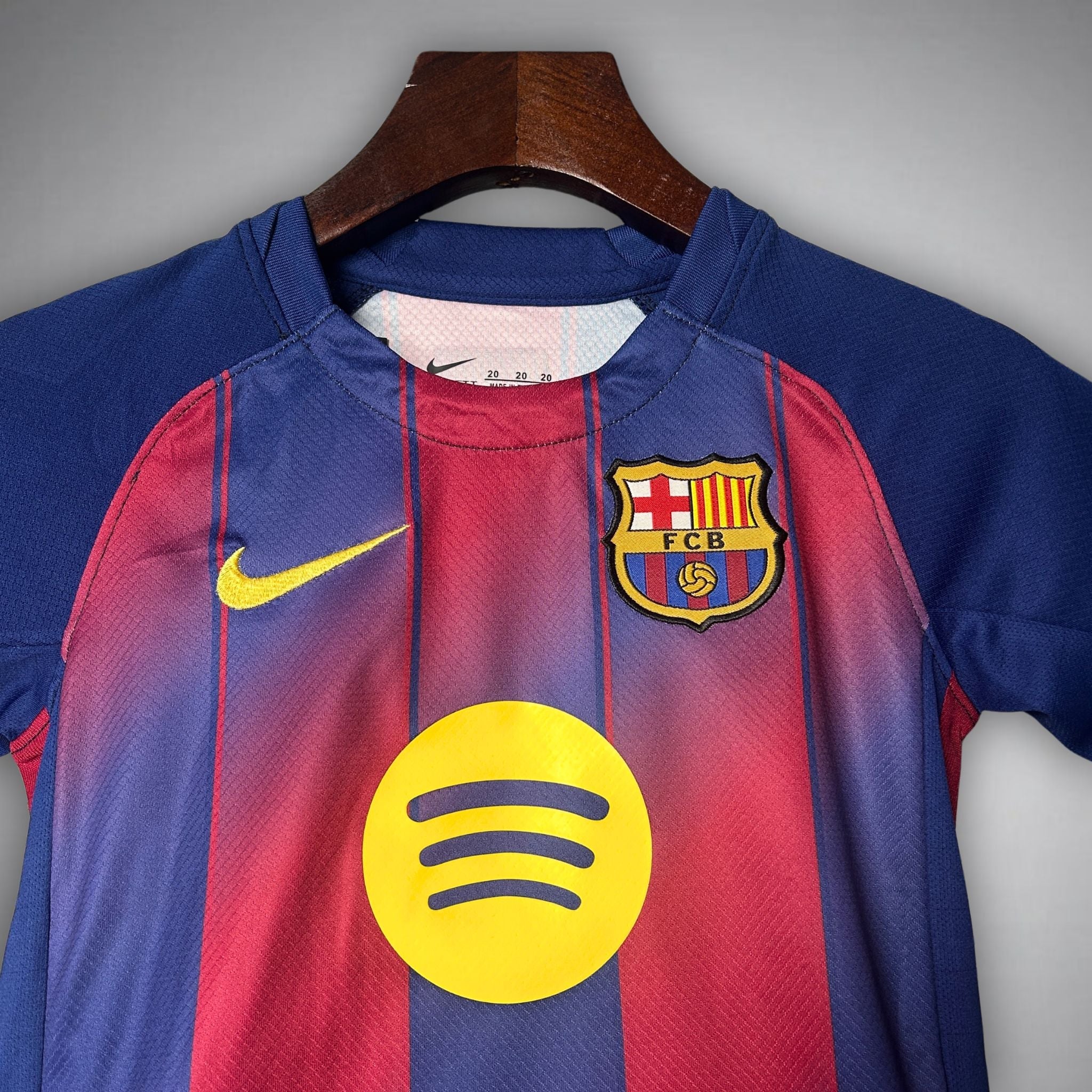 25/26 FC Barcelona Home Kids Size Kit - Premium Quality Jersey at FootballPrestige.com