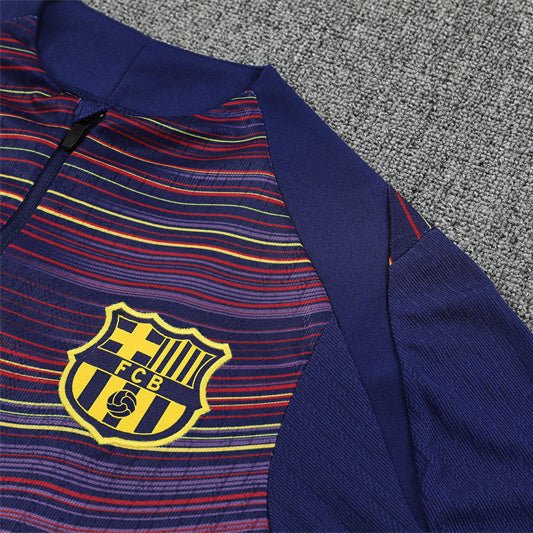 25/26 FC Barcelona Pre - Match Home Kids Size Tracksuit - Premium Quality Jersey at FootballPrestige.com