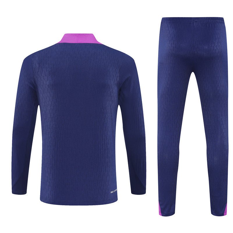 25/26 FC Barcelona Training Blue/Purple Kids Size Tracksuit - Premium Quality Jersey at FootballPrestige.com