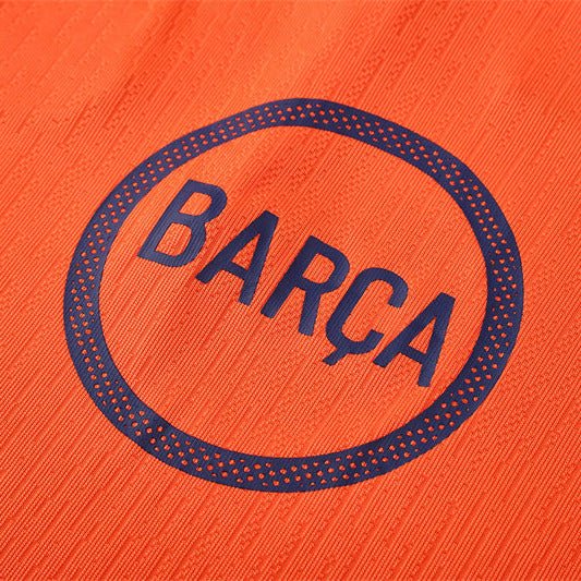 25/26 FC Barcelona Training Orange/Blue Kids Size Tracksuit - Premium Quality Jersey at FootballPrestige.com