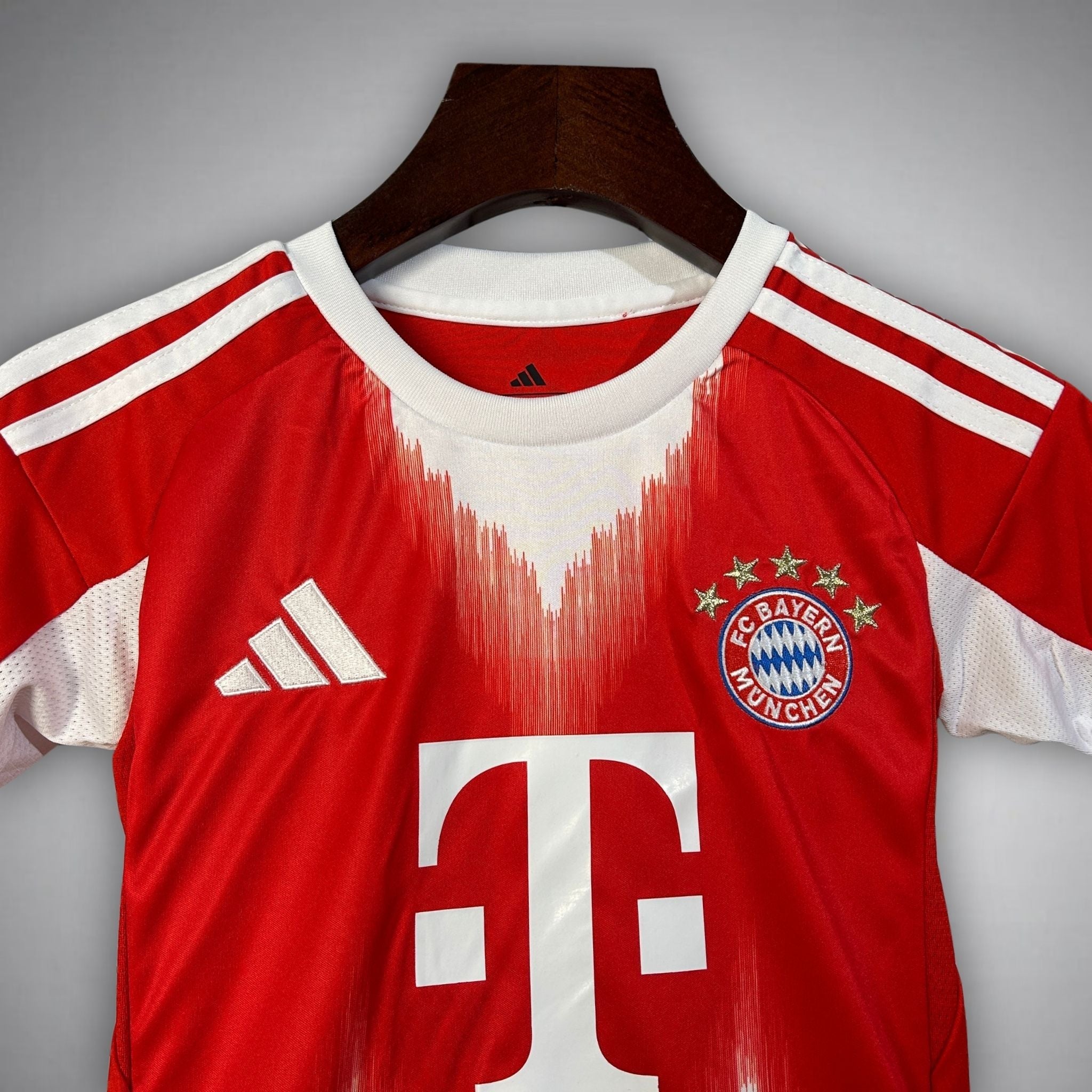 25/26 FC Bayern Home Kids Size Kit - Premium Quality Jersey at FootballPrestige.com