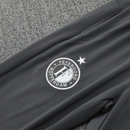 25/26 Feyenoord Training Grey Kids Size Tracksuit - Premium Quality Jersey at FootballPrestige.com