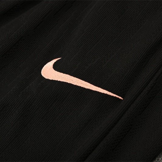 25/26 France Training Black/Light Pink Kids Size Tracksuit - Premium Quality Jersey at FootballPrestige.com