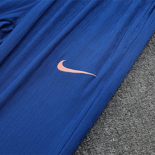 25/26 France Training Pink/Blue Kids Size Tracksuit - Premium Quality Jersey at FootballPrestige.com