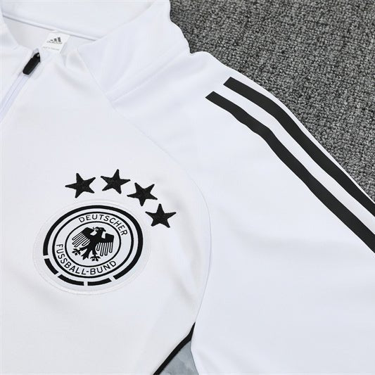 25/26 Germany Training White Kids Size Tracksuit - Premium Quality Jersey at FootballPrestige.com