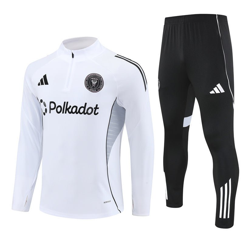 25/26 Inter Miami Training White Kids Size Tracksuit - Premium Quality Jersey at FootballPrestige.com