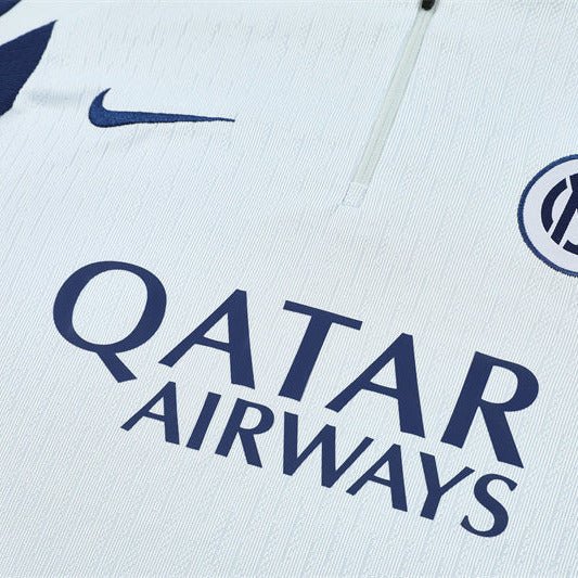 25/26 Inter Milan White Tracksuit - Premium Quality Jersey at FootballPrestige.com