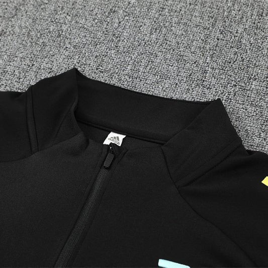 25/26 Juventus Training Black Kids Size Tracksuit - Premium Quality Jersey at FootballPrestige.com