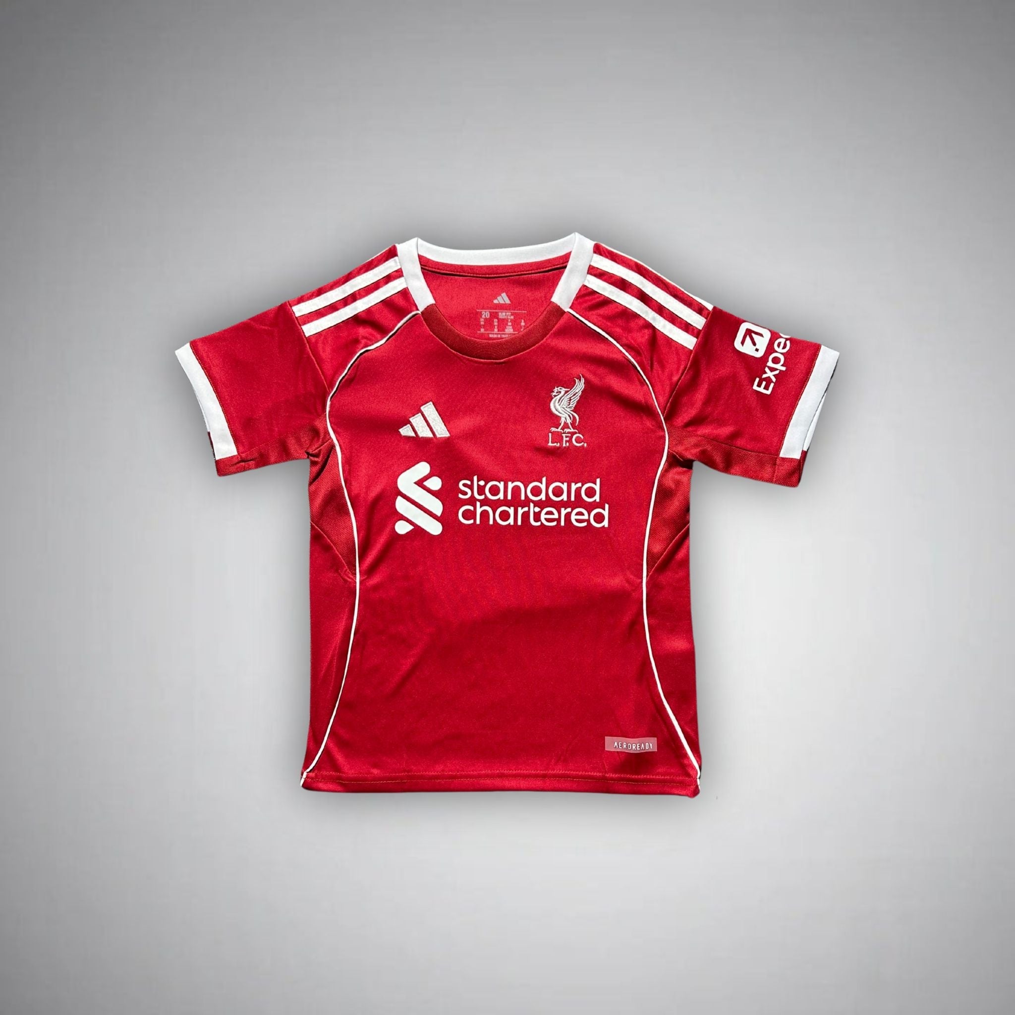 25/26 Liverpool Home Kids Size Kit - Premium Quality Jersey at FootballPrestige.com