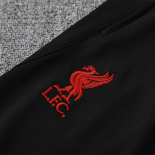 25/26 Liverpool Training Black Kids Size Tracksuit - Premium Quality Jersey at FootballPrestige.com