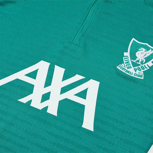 25/26 Liverpool Training Green Kids Size Tracksuit - Premium Quality Jersey at FootballPrestige.com