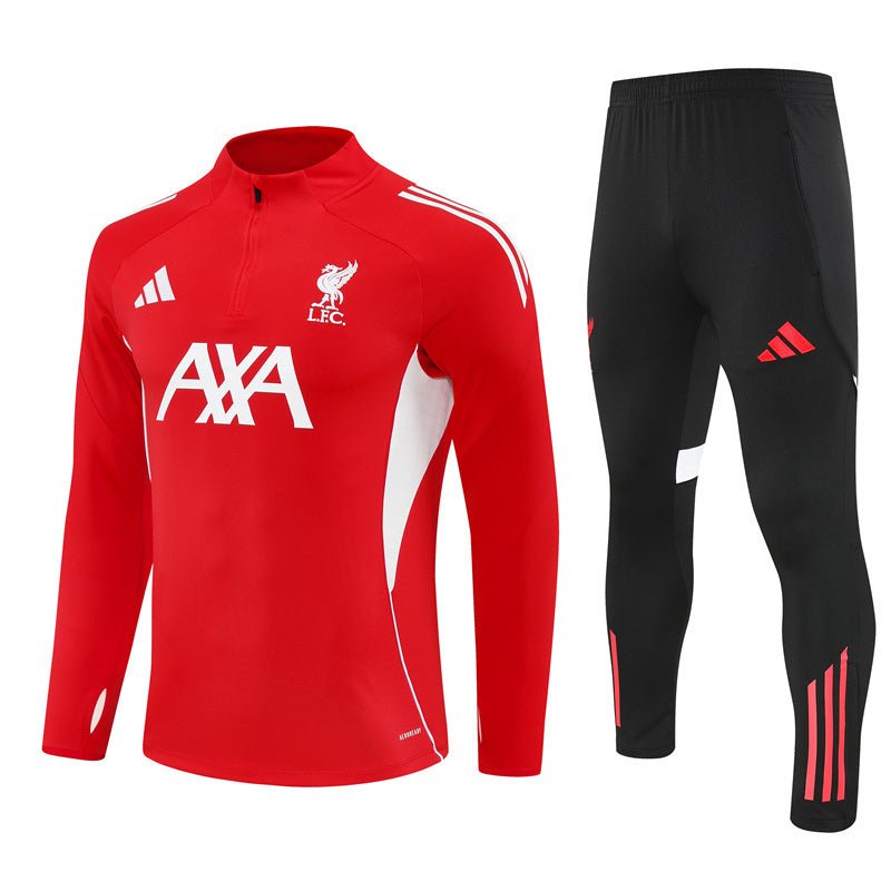 25/26 Liverpool Training Red Kids Size Tracksuit - Premium Quality Jersey at FootballPrestige.com
