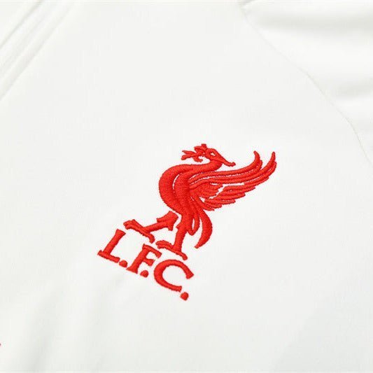 25/26 Liverpool Training White Tracksuit - Premium Quality Jersey at FootballPrestige.com
