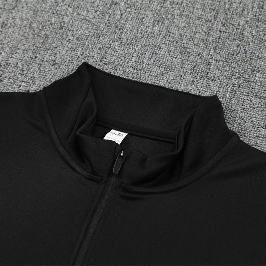 25/26 Manchester City x Asahi Black Kids Size Tracksuit - Premium Quality Jersey at FootballPrestige.com