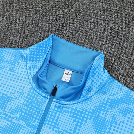 25/26 Manchester City x Asahi Blue Kids Size Tracksuit - Premium Quality Jersey at FootballPrestige.com