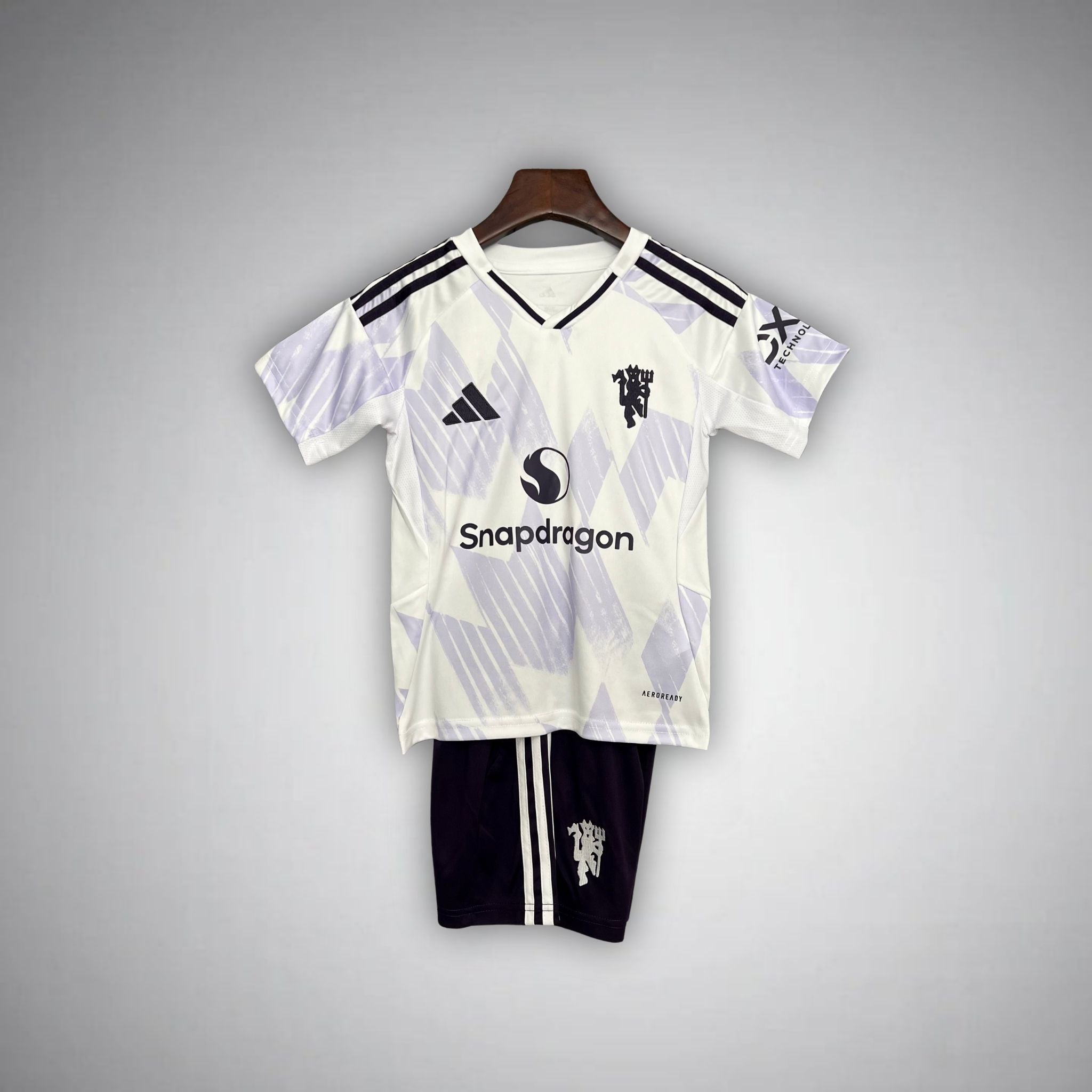 25/26 Manchester United Away Kids Size Kit - Premium Quality Jersey at FootballPrestige.com