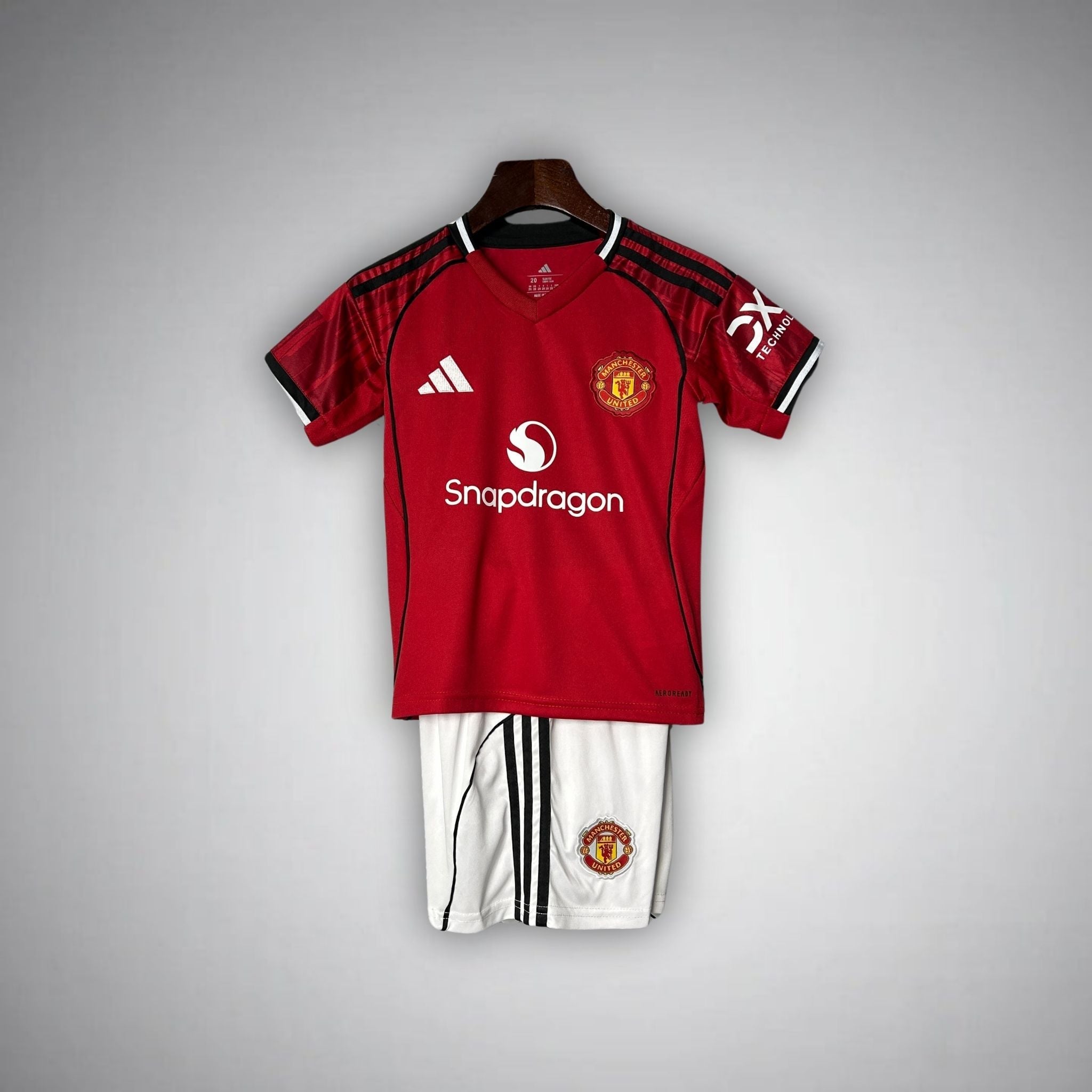 25/26 Manchester United Home Kids Size Kit - Premium Quality Jersey at FootballPrestige.com