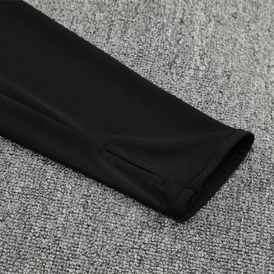 25/26 Manchester United Training Black Kids Size Tracksuit - Premium Quality Jersey at FootballPrestige.com